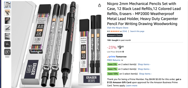 2毫米机械铅笔 STP